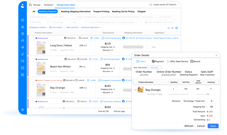 Hệ thống quản lý đơn hàng thông minh cho đội live quy mô lớn