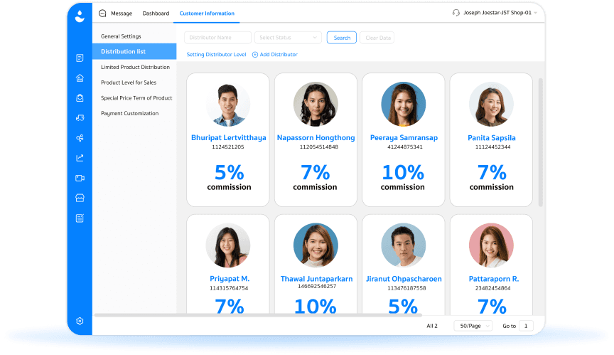 Quản lý hoa hồng chi tiết cho creator network và agency