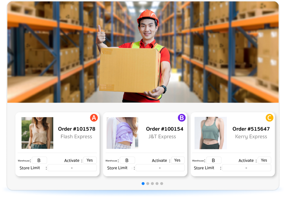 Màn hình wave picking và luồng xử lý kho trong JST ERP WMS
